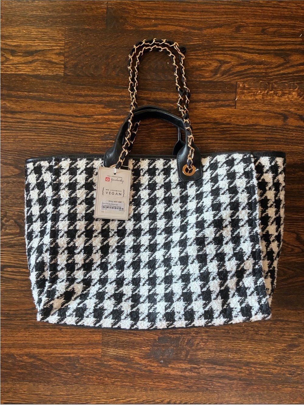Houndstooth Tote Bag - Picture 6 of 6